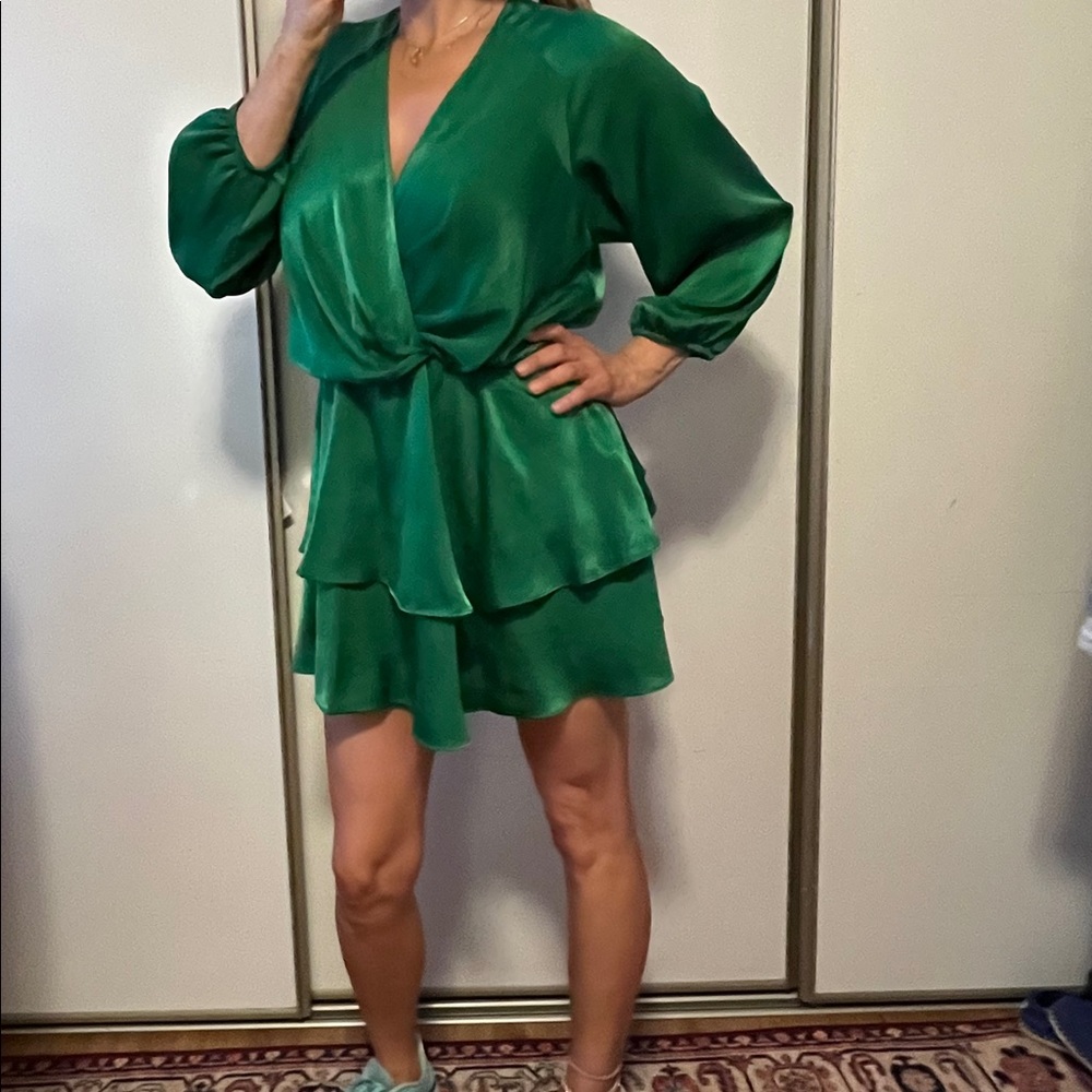Satin mini dress Zara